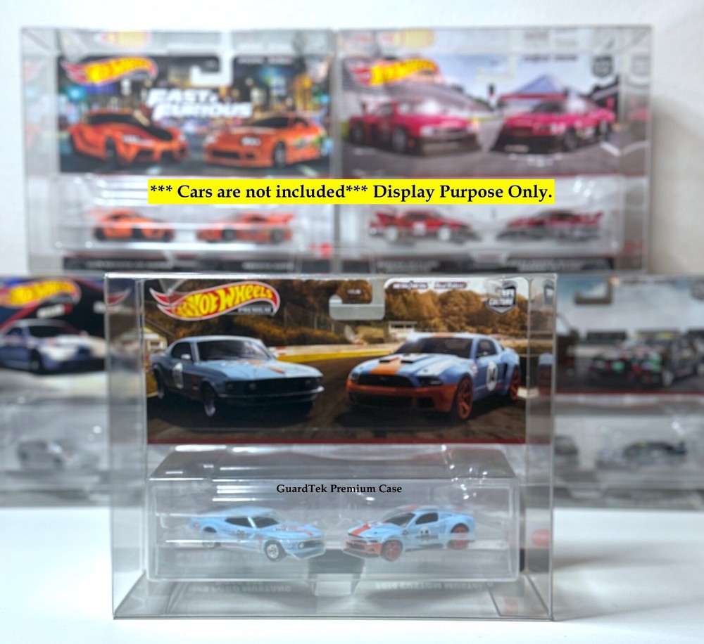 Guardtek Protector for Hot Wheels Target 2 Pack 2014 Custom Mustang Gulf (5 pcs)
