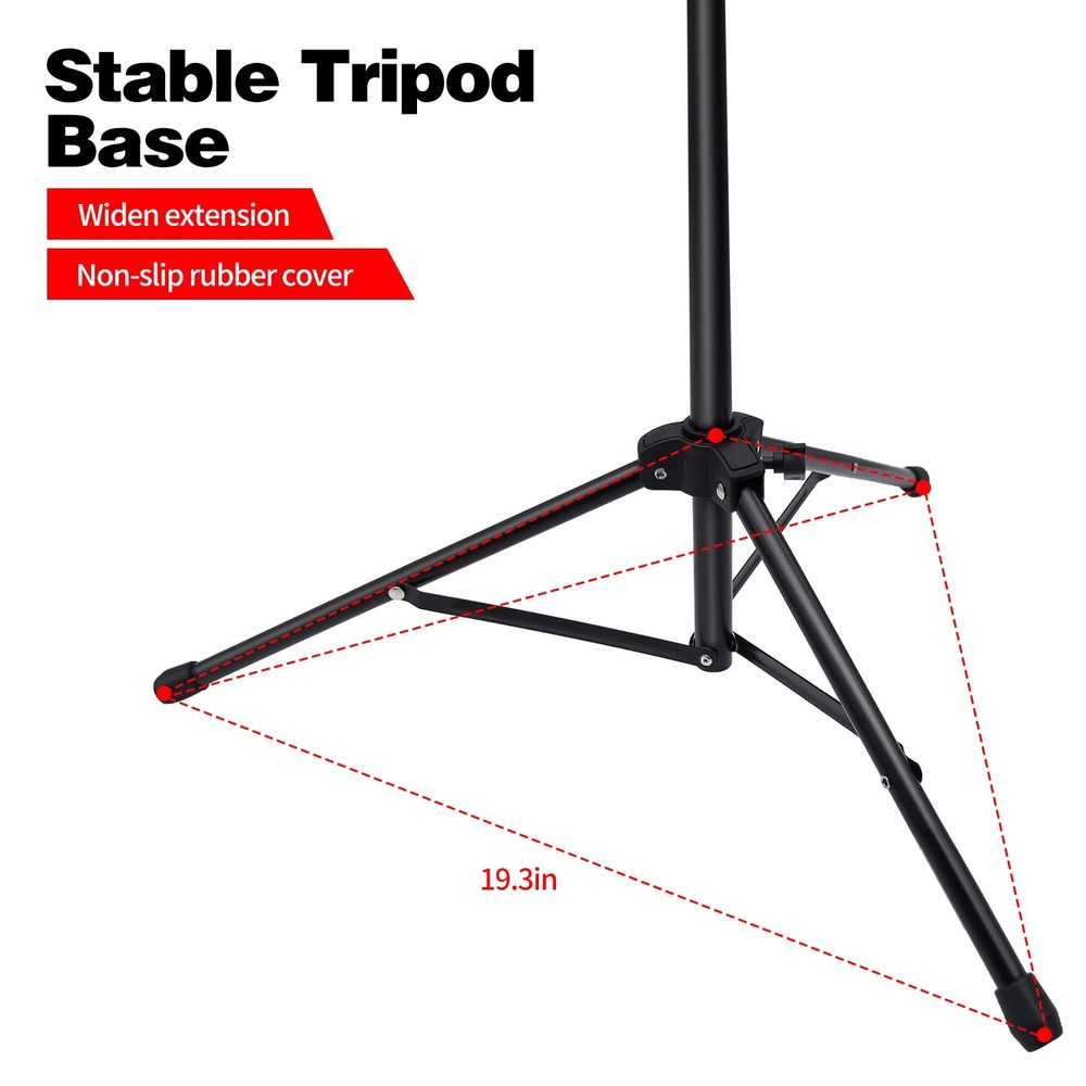 1/2/3 Pack Sheet Music Stand, Adjustable Standard Version, 1 pack black