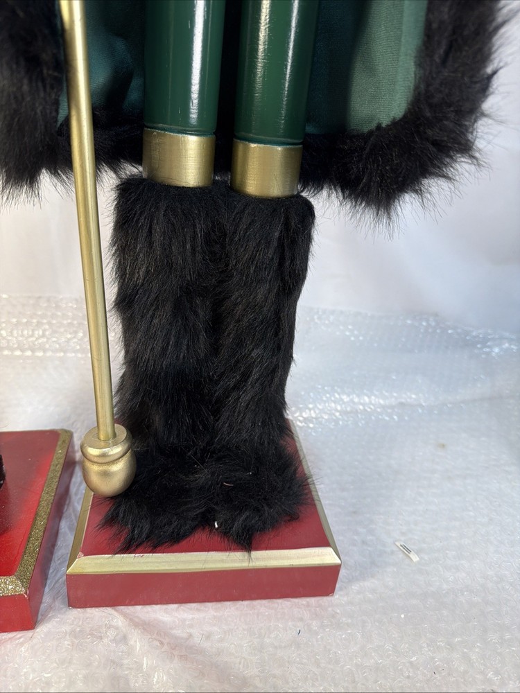 42" Christmas Black African American King Nutcracker Crown&Nutcracker Guards Set