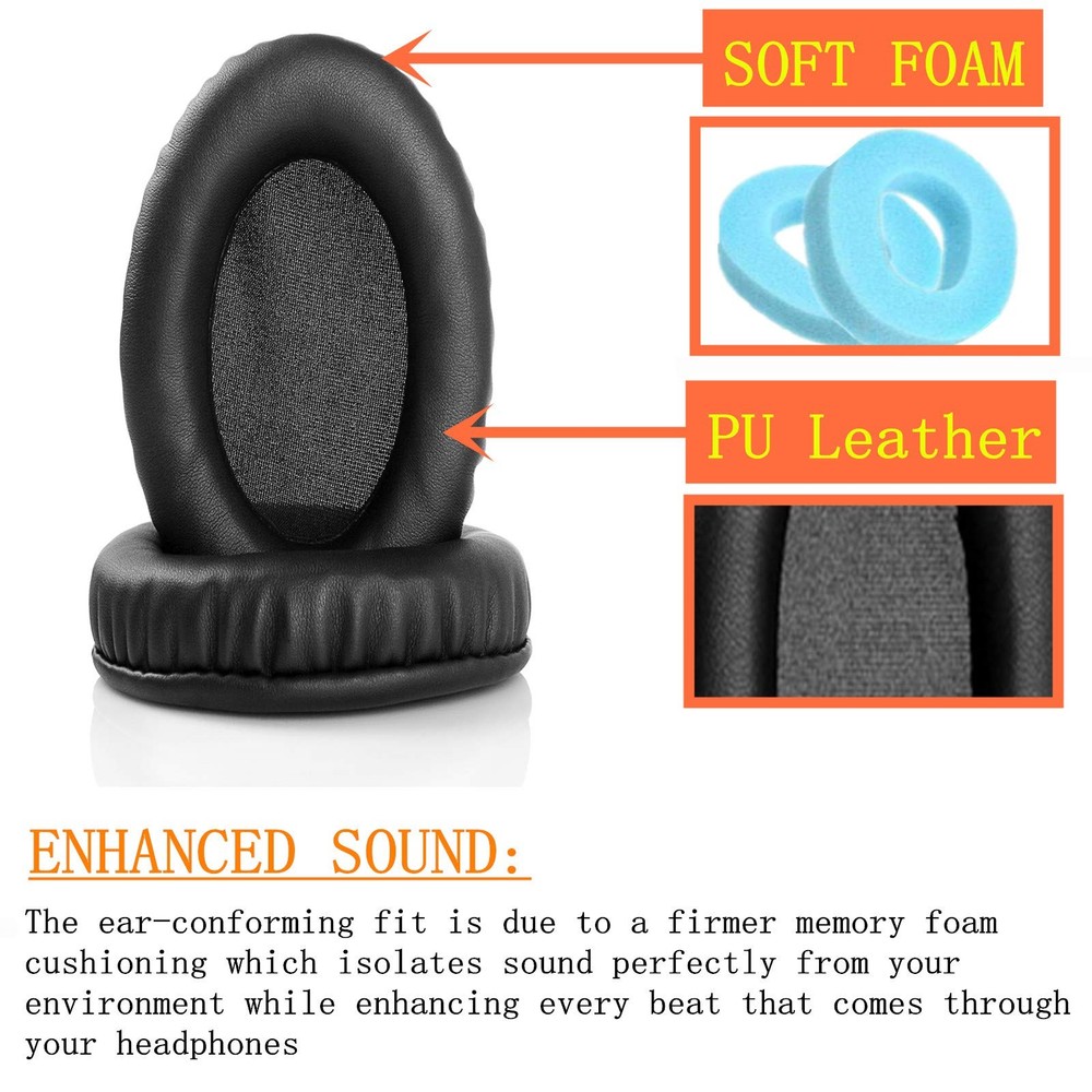 1 Pair of Replaceable Earpad Cushions Compatible with NCredible 1 Bluetooth...