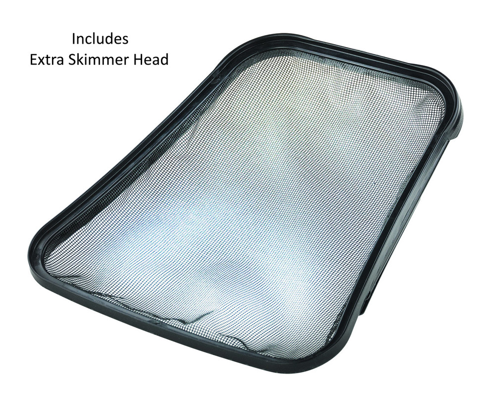 Aqua Select® Aluminum Handle Leaf Skimmer With Extra Replacement Net