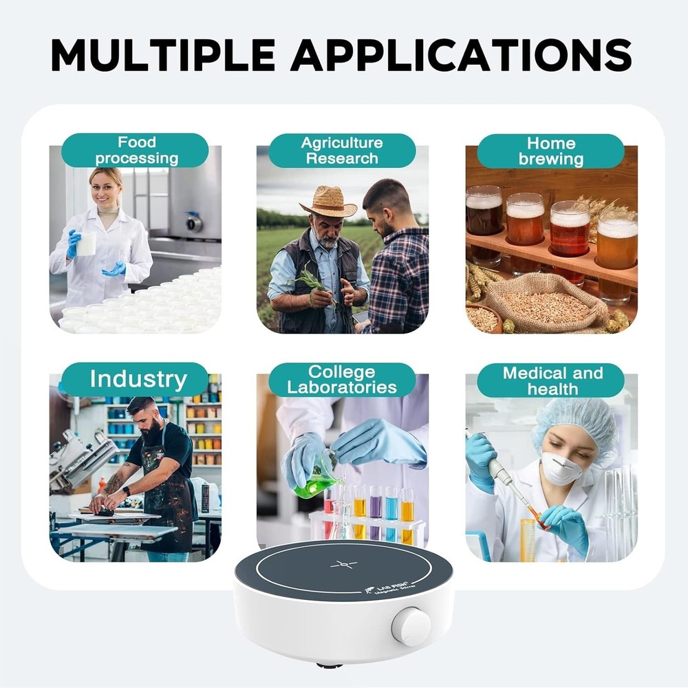 Multi-Functional Magnetic Stirrer with 3000ml Capacity - Ideal for Scientists