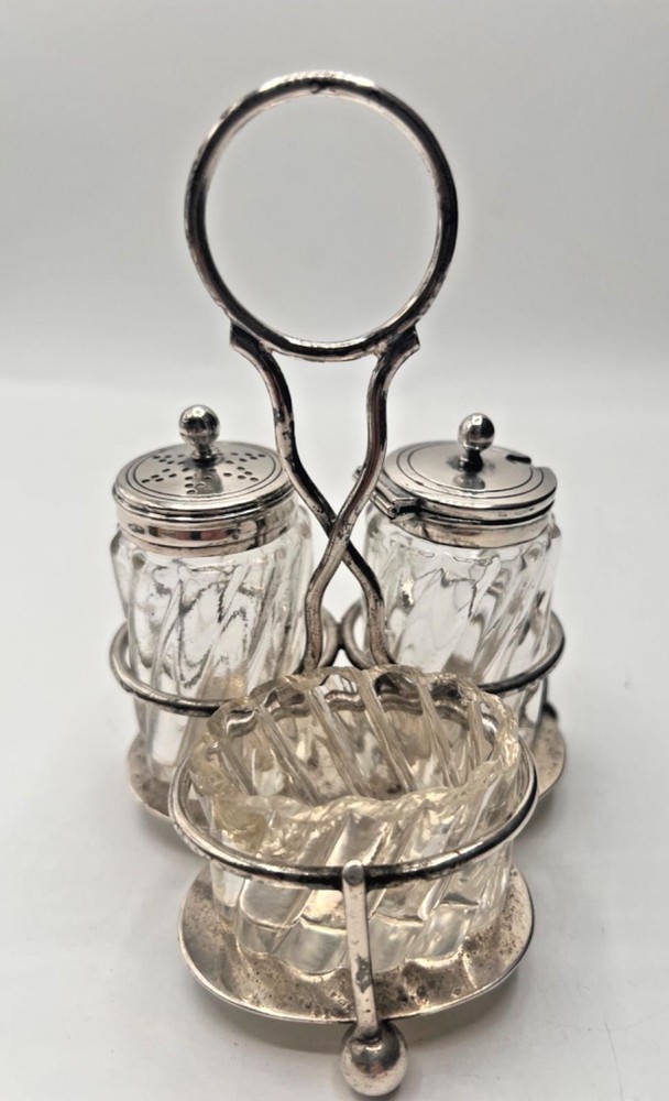 antique condiment set
