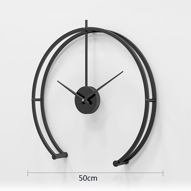 Kitchen Black Wall Clock Room Deco Wall Clock Silent Large Clock Home Wall Clock