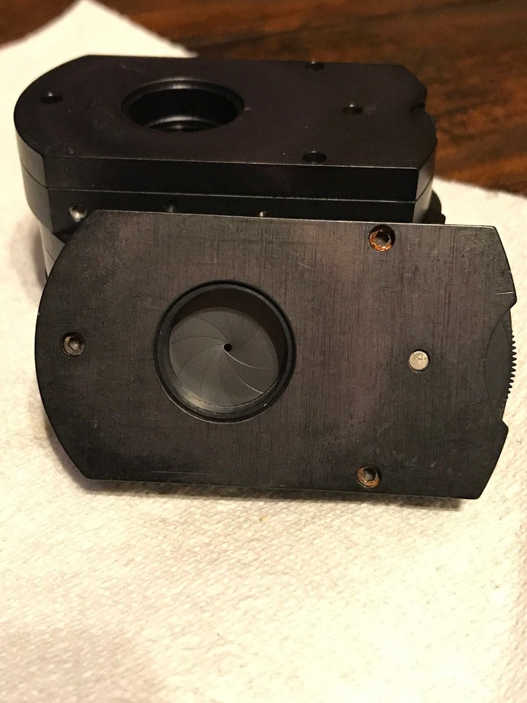 MICROSCOPE OBJECTIVE OLYMPUS JAPAN IRIS SLIDE SPECTRA TECH OPTICS