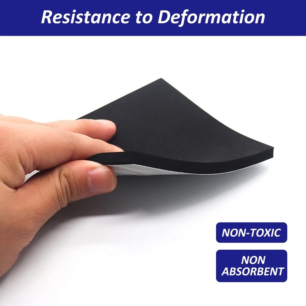 Foam Padding Sheets with Adhesive Backing - 1/4" Thick Self Stick Neoprene Insul
