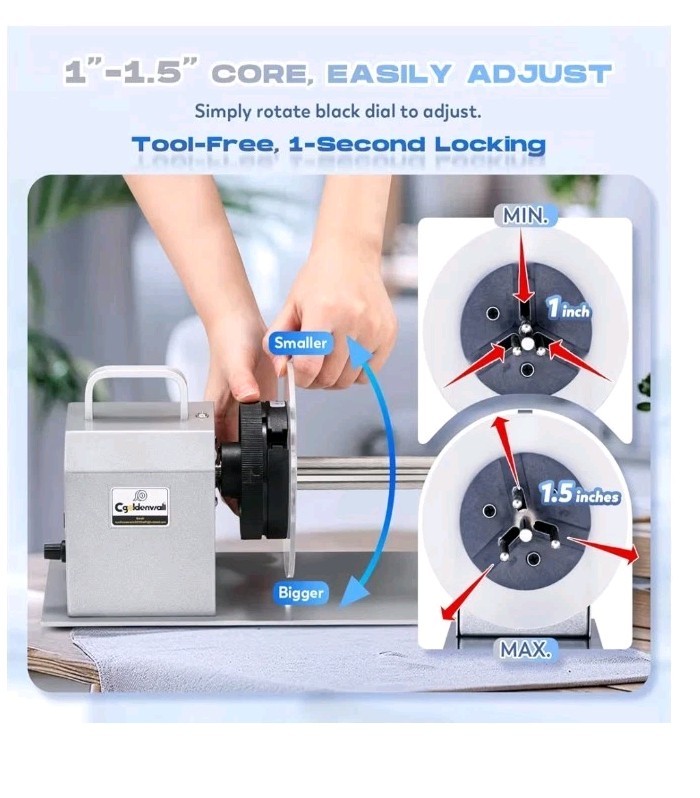 X5S Label Rewinder Automatic Winding Machine Compact Rewinding Machine FREE SHIP