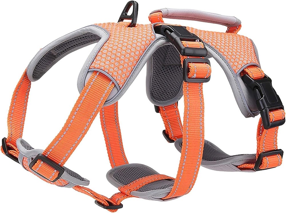 Multi-Use Support Dog Harness, Escape Proof No Pull Reflective Adjustable Ves...