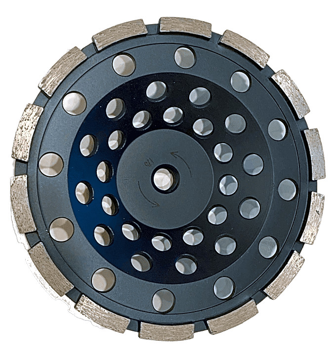 7" Diamond Cup Wheel for Grinding Concrete Masonry 5/8"-11 Thread