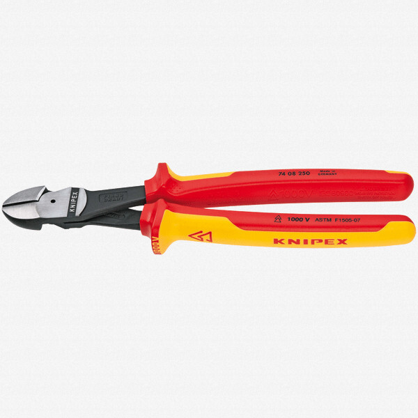 Knipex 10" High Leverage Diagonal Cutters - Insulated