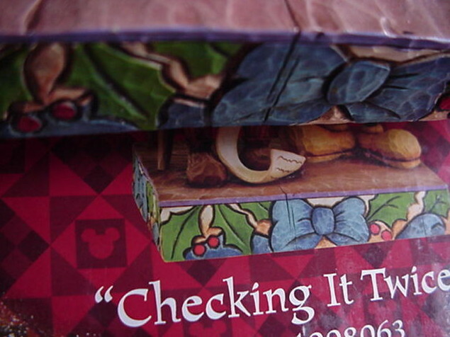 Jim Shore CHECKING IT TWICE Mickey Mouse Santa Figure