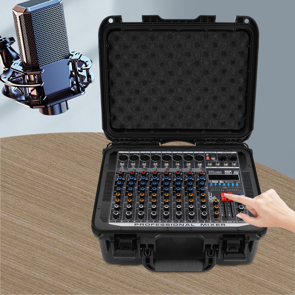 8-Channel Professional Bluetooth Live Studio Audio Mixer USB Mixing Console