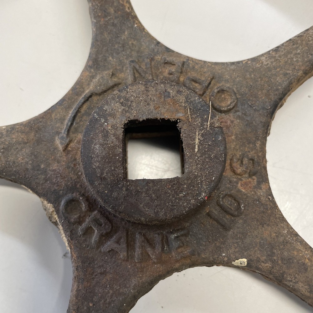 Cast Iron Wheel Marked Crane 10 S - Don’t Know Application 10” Diameter