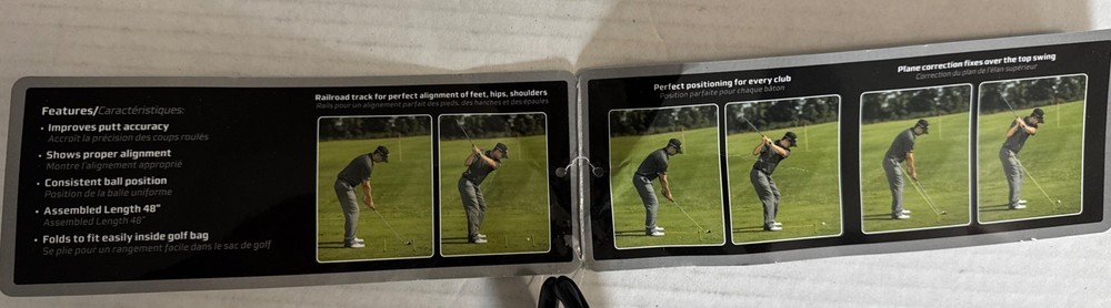 Callaway Golf ALIGNMENT STIX Yellow Swing Trainers Analyzers USED