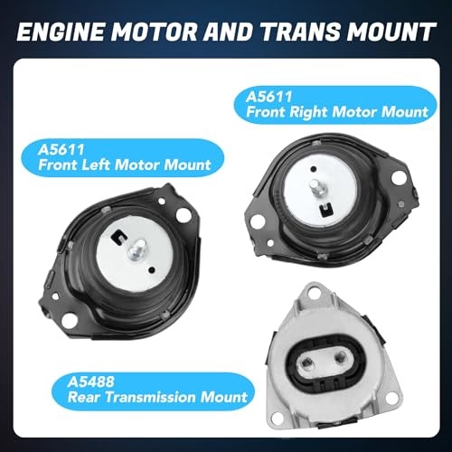 3PCS Engine Motor & Trans Mount Compatible with 2011-2019 Dodge Durango 2011
