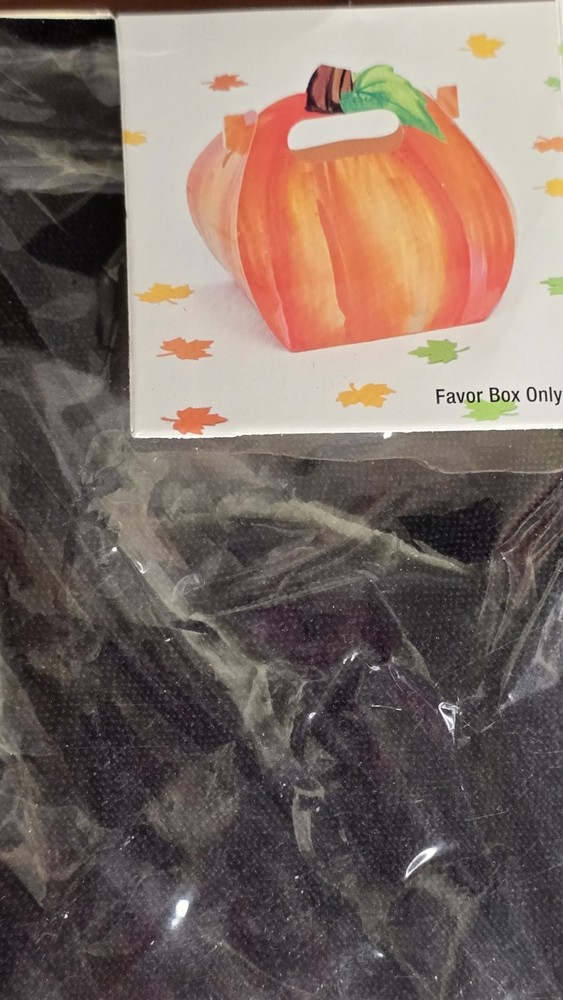 Fall Party Pumpkin Favor Boxes 20 Count