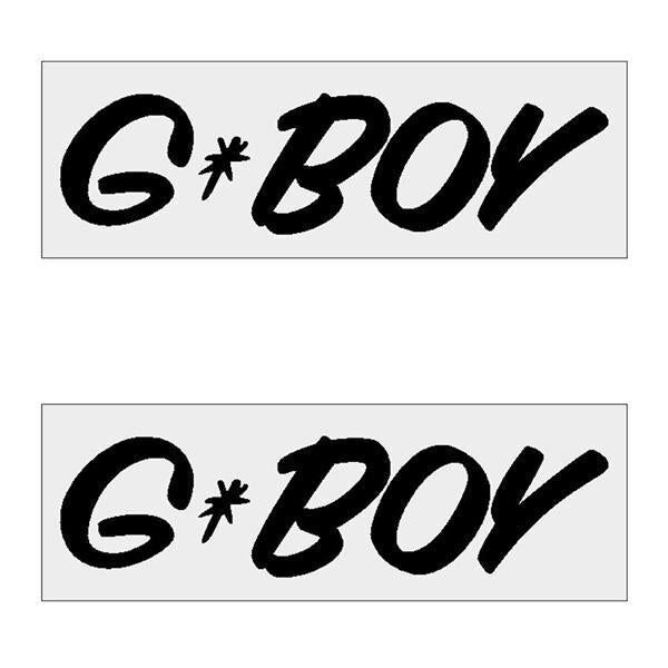 G-BOY Script - BLACK Horizontal decal pair