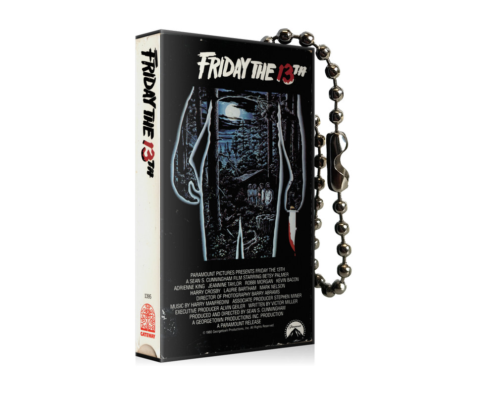 Friday The 13th VHS Keychain
