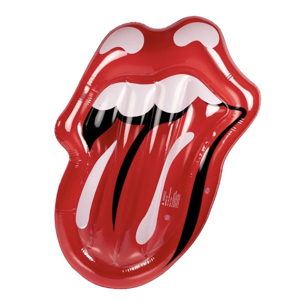 Rolling Stones Logo Lay On Pool Float 75x49" New In Box