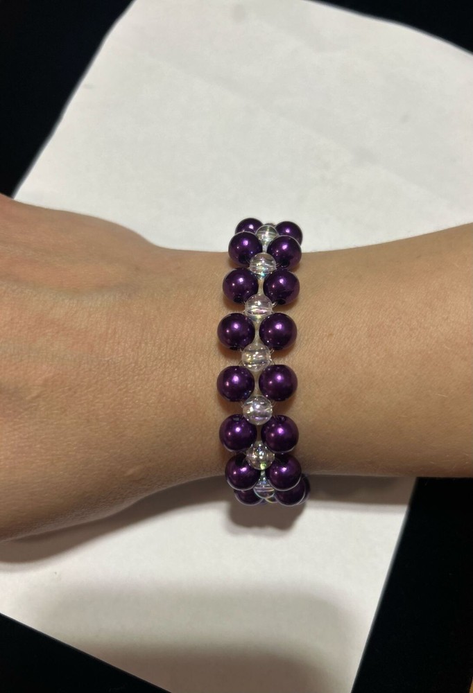 Handmade beautiful unique beaded Elastic bracelet