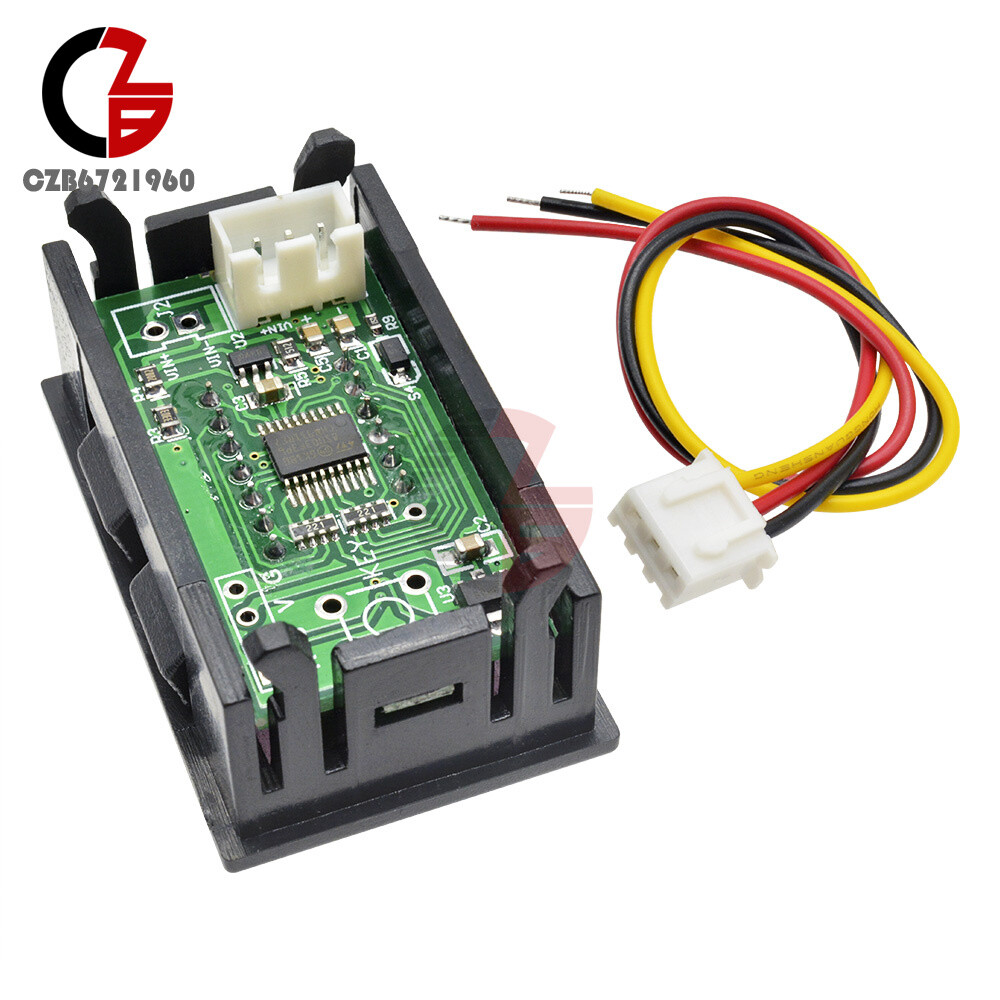 3-Wire 5 Digit 0.36" DC 0-33.000V Red LED Digital Voltmeter Voltage Meter Panel