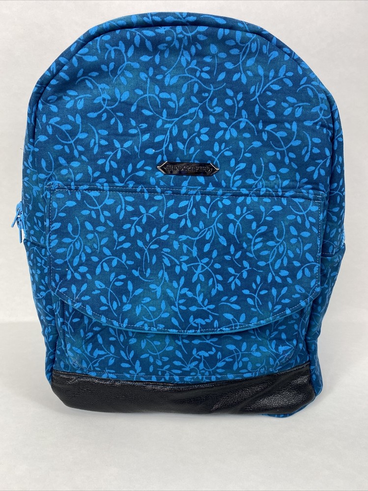 Handmade Backpack/Bookbag Turquoise