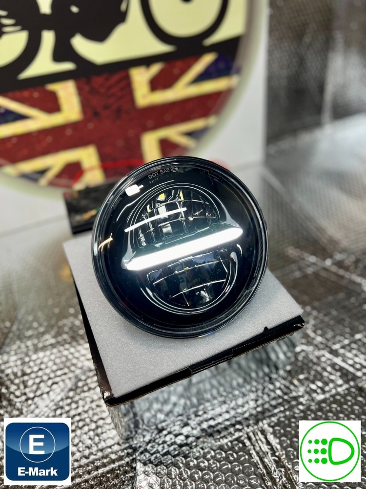 5.75″ Monaco GP LED Headlight 50W DRL DOT E Marked