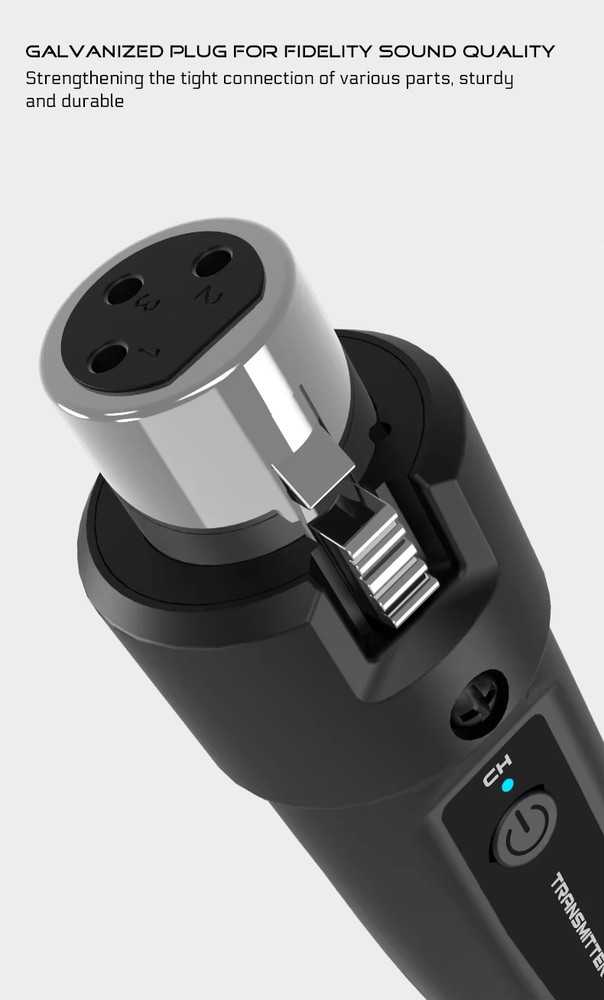 Microphone Dual Transmitter + Receiver Wireless System Loudstar Acoustics