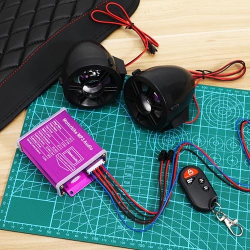 1set Wireless Motorcycle System Compact Stereo Audio for Motorcycles Easy