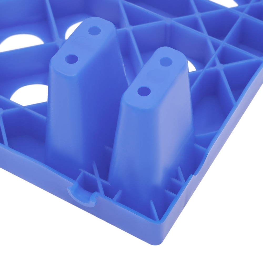6-Pack Plastic Pallets 20x12x4in, 330lb Capacity Moisture Proof Stackable Pads~~