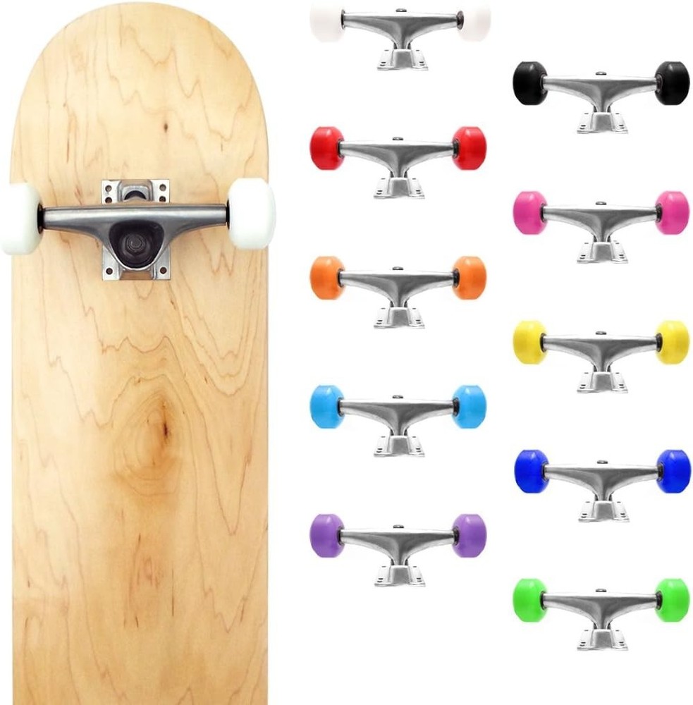 High-Performance Skateboard Set: 5.0 Trucks, 99A Wheels & Precision Bearings