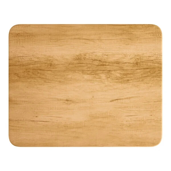 24" x 30" Rectangular Restaurant Table Top with Maple Laminate Top Finish