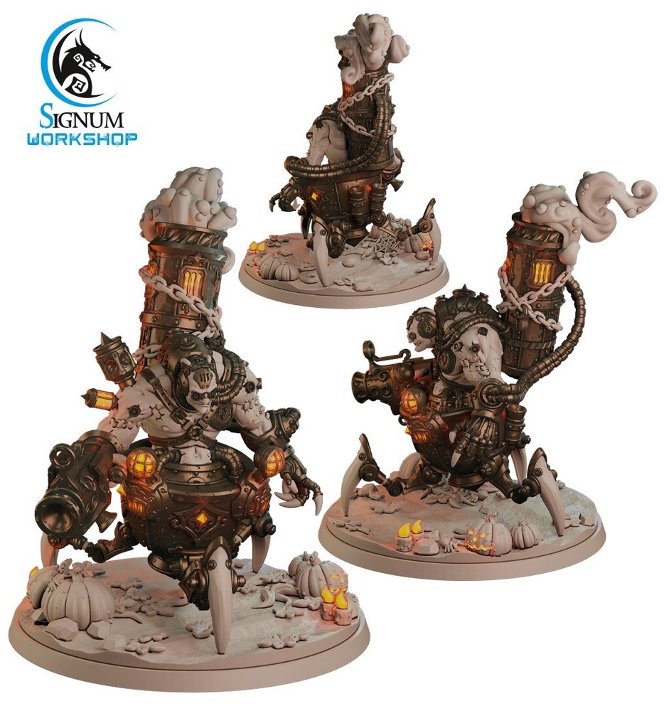 Techno Abomination, Signum Workshop, Experimental Monster Horror Miniature