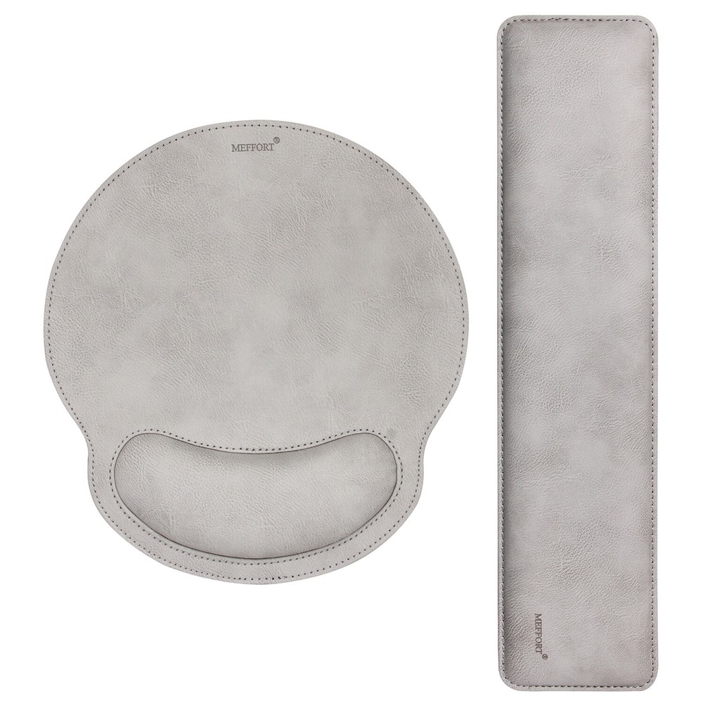 Leather Mouse Pad Wrist Support & Keyboard Leather Wrist Pad - Combo Set