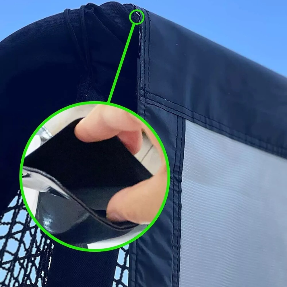 Golf Simulator Impact Screen with Black Double Layer Blackout Cloth Shank Side N