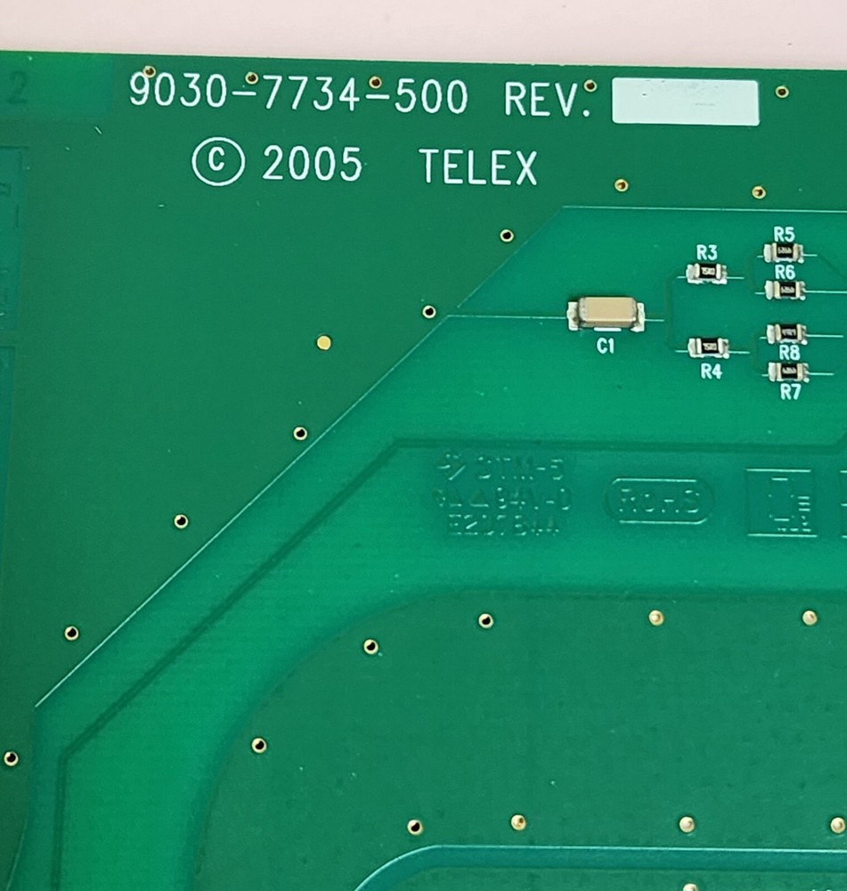 RTS Telex MCII-e Ethernet Master Controller Front & Back Card for ADAM Intercom