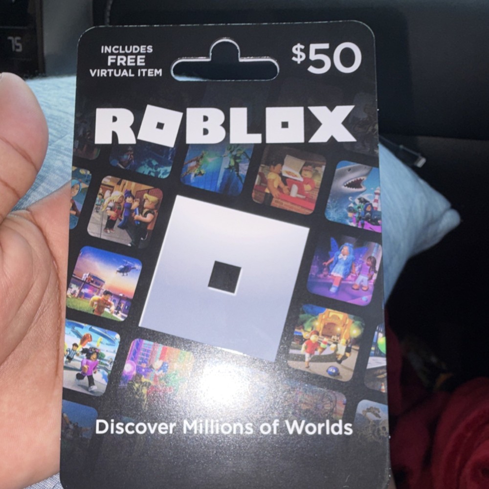 Roblox $50 Game Card Includes Free Virtual Item for PC Android Apple