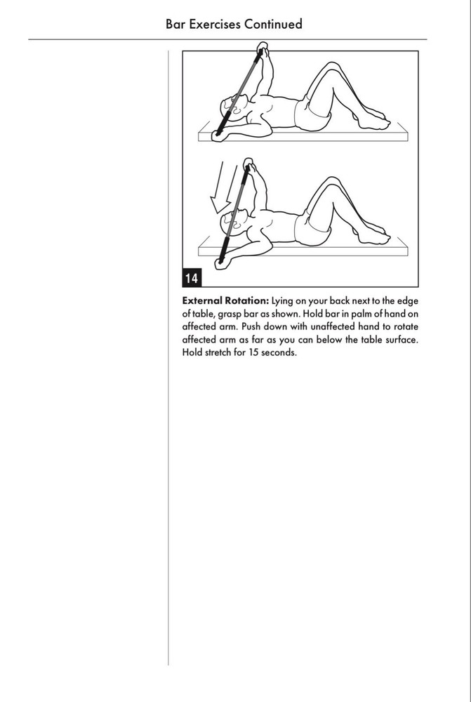 Shoulder Exercise Bar - 3-piece Collapsible System