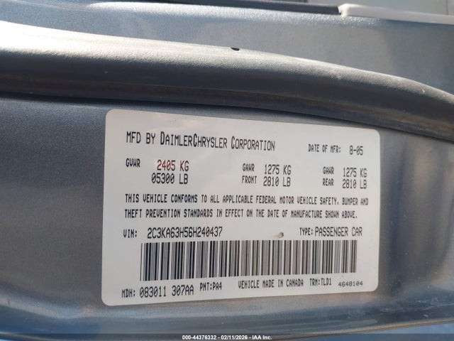 Used Headrest fits: 2006 Chrysler 300 Grade A