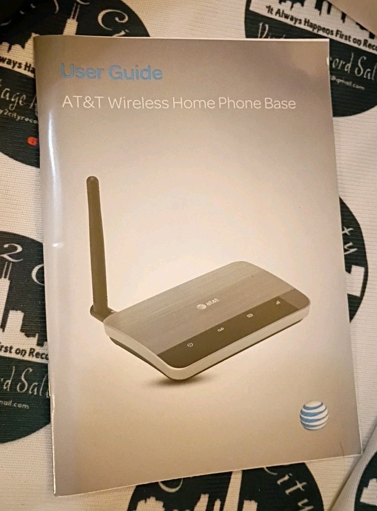 AT&T Wireless Home Phone Base Model WF720 Silver Open Box Complete