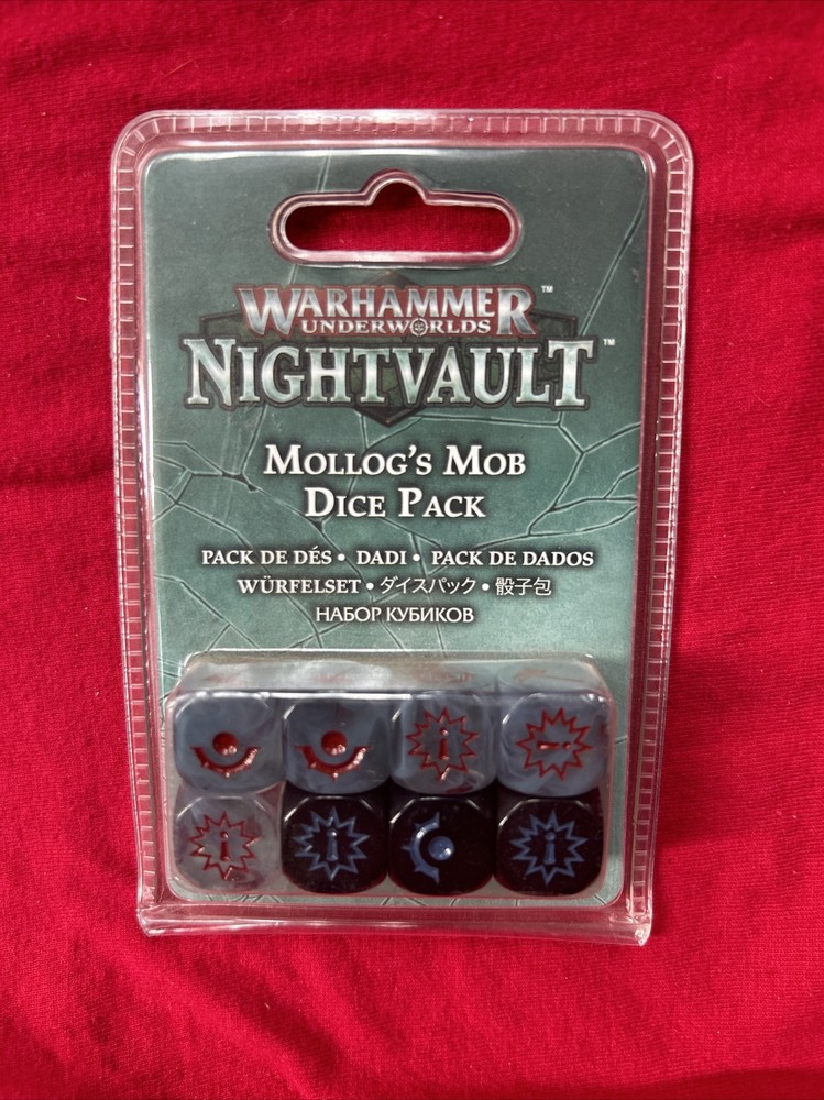 Warhammer Underworlds: Mallog`s Mob Dice Set Pack Nightvault Games Workshop NOS