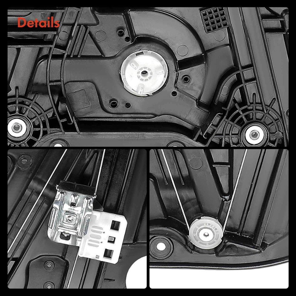 Front Driver Left Power Window Regulator with Panel for Hyundai Elantra 17-20