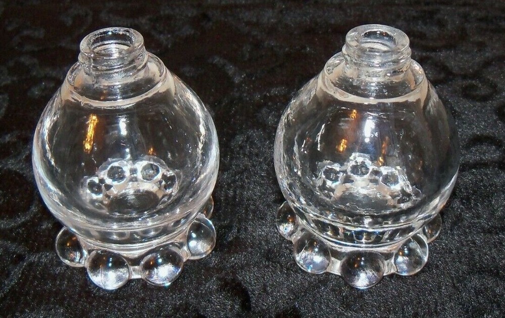 Candlewick Glass Salt and Pepper Shakers