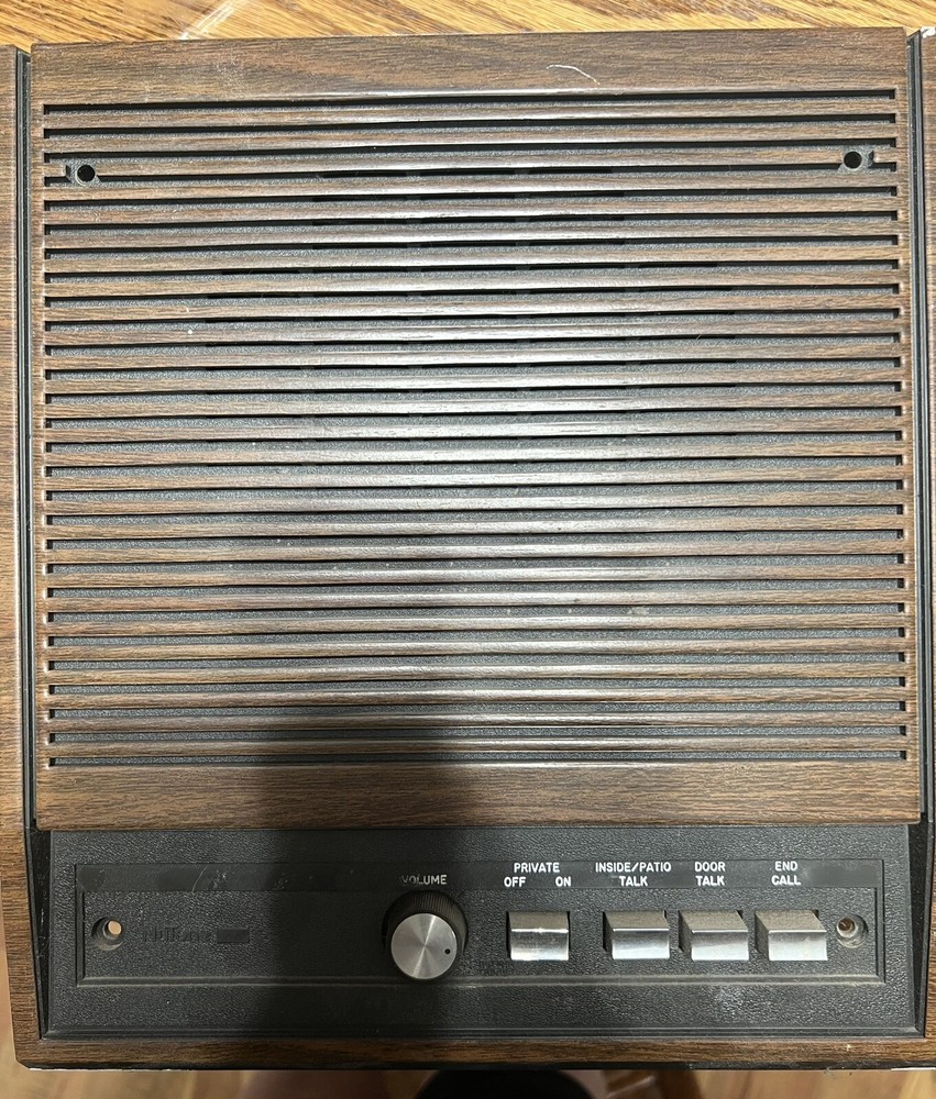 Nutone Intercom Speaker Brown - Working Condition. 10" wide x 11.25" tall