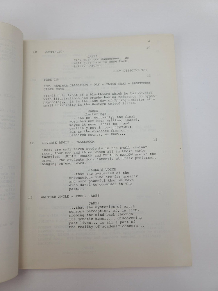IN THE SPIDER'S WEB / Tom McGowan 1970's Unproduced Screenplay