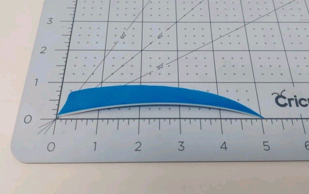 100pk Bullseye Archery Feathers 5" Right Wing: Shield Solid Turquoise Blue