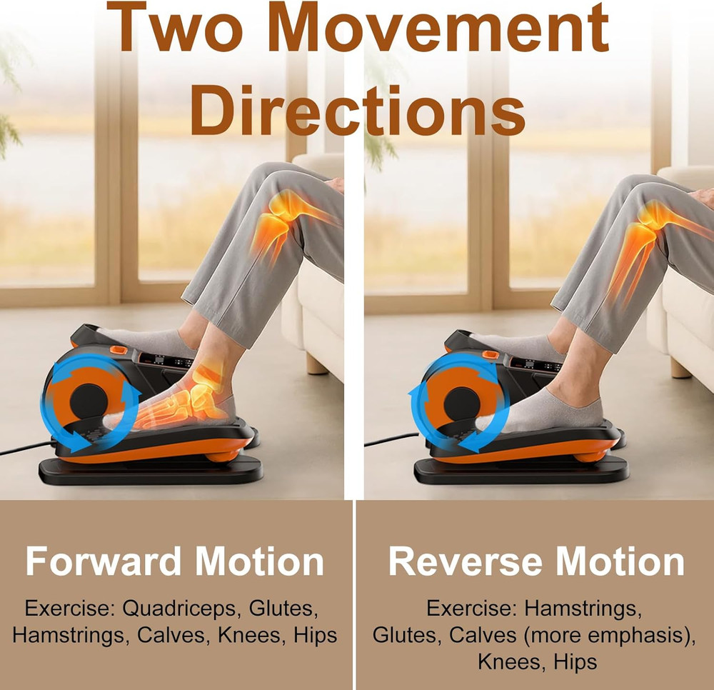 ® 028 under Desk Elliptical 12 Speed 5 Modes Motorized Leg Exerciser While Sitti