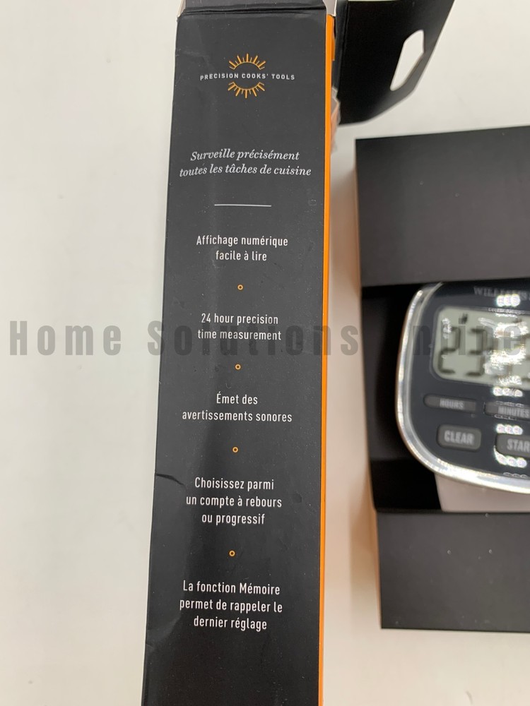 Williams Sonoma Digital Compact Magnetic Timer 3" #S2003A