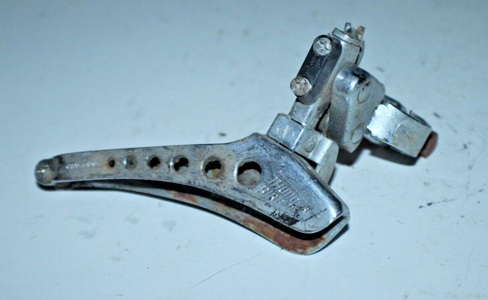 Vintage Shimano Thunderbird Double Front Derailleur 1" Bottom-Pull USA Shipping!