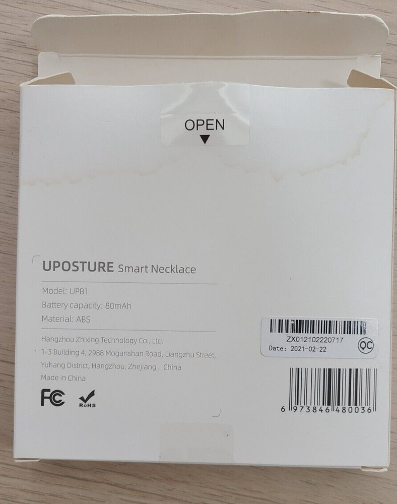 UPosture Smart Necklace Smart Algorithm Dual Time Configuration Posture Trainer